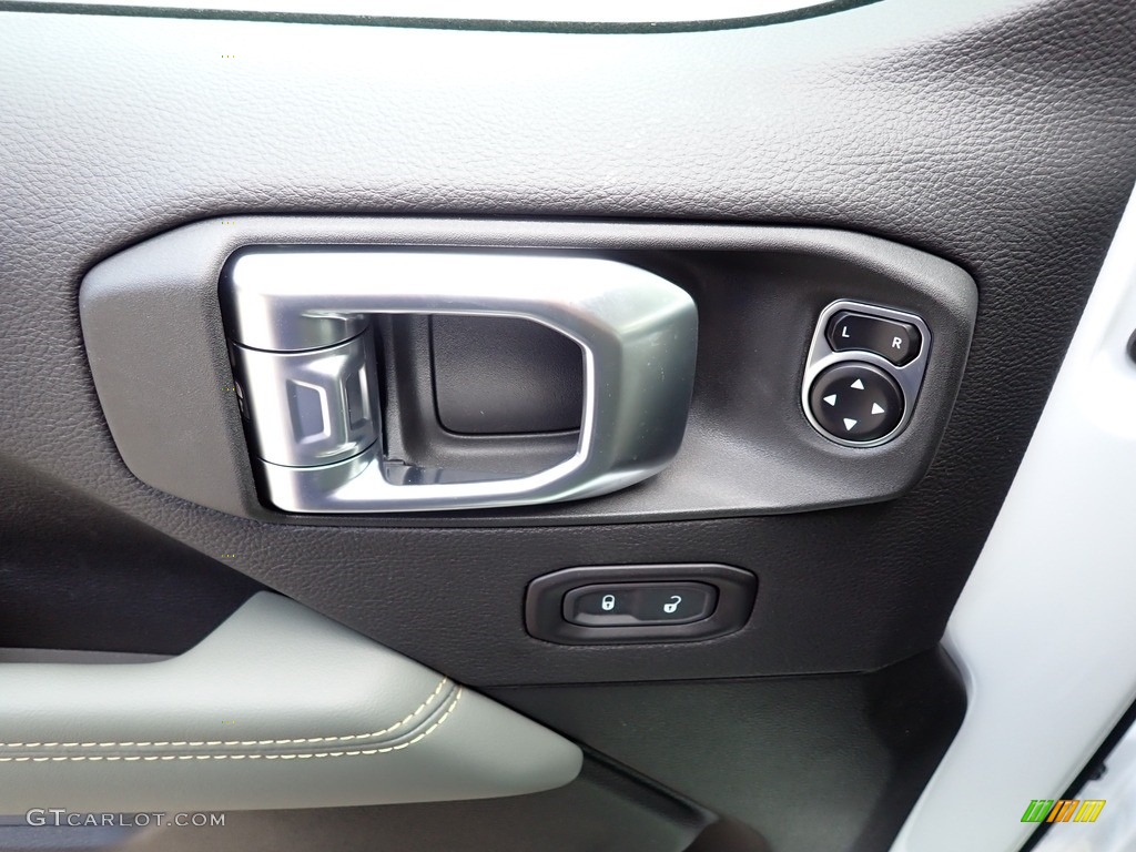 2024 Jeep Wrangler 4-Door High Altitude 4xe Hybrid Green/Black Door Panel Photo #146607754