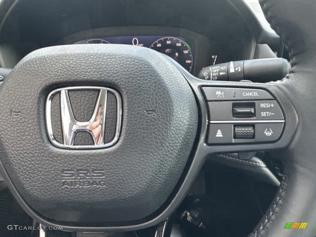 2023 Honda Accord EX-L Hybrid Black Steering Wheel Photo #146607813