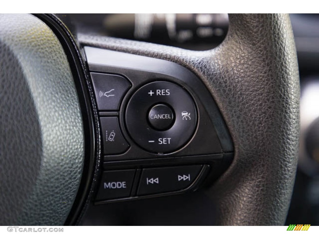 2021 Toyota RAV4 XLE AWD Black Steering Wheel Photo #146607820