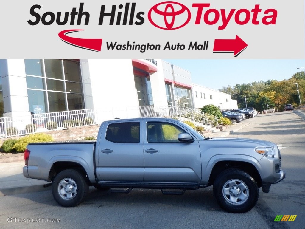 2021 Tacoma SR5 Double Cab 4x4 - Silver Sky Metallic / Cement photo #2