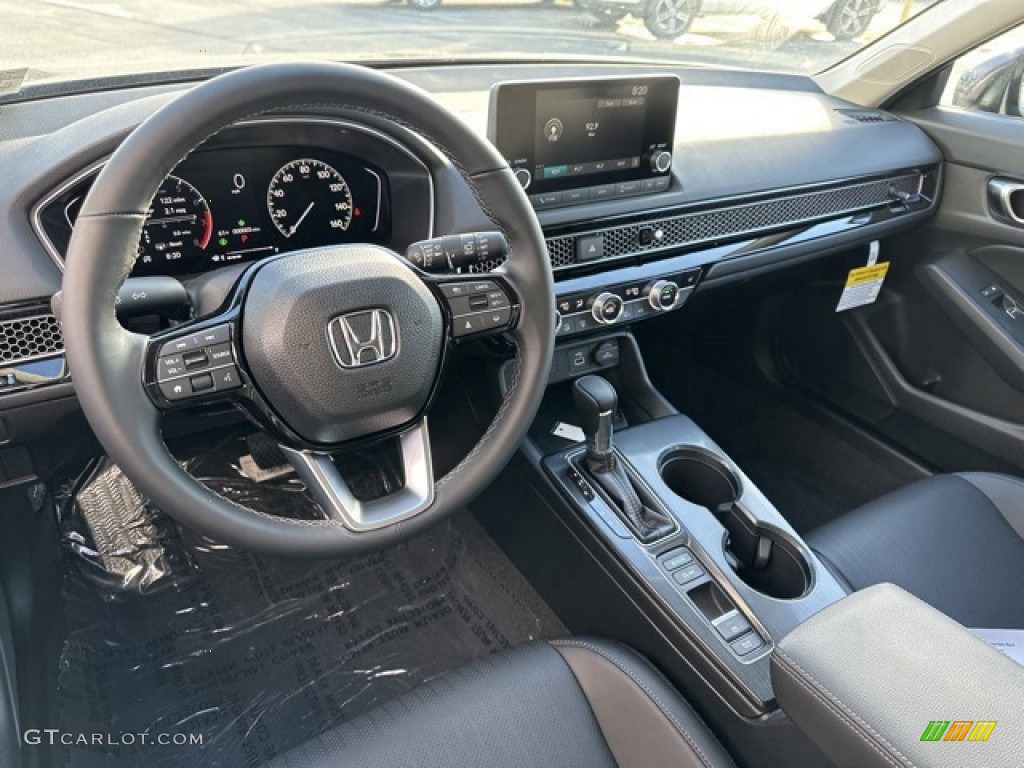 2024 Honda Civic EX-L Hatchback Black Dashboard Photo #146608097