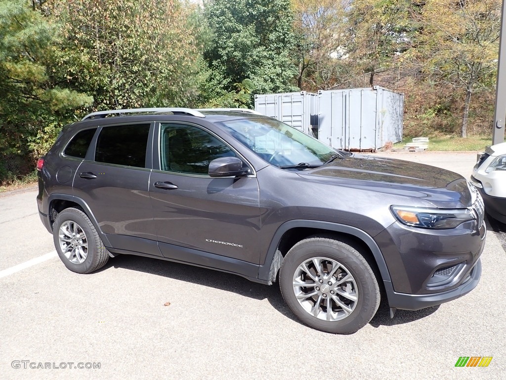 2019 Cherokee Latitude Plus 4x4 - Granite Crystal Metallic / Black photo #2