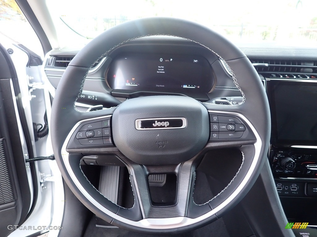 2024 Jeep Grand Cherokee L Limited 4x4 Global Black Steering Wheel Photo #146609176