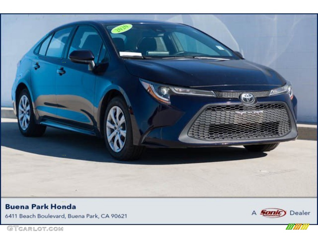 2020 Corolla LE - Blueprint / Black photo #1