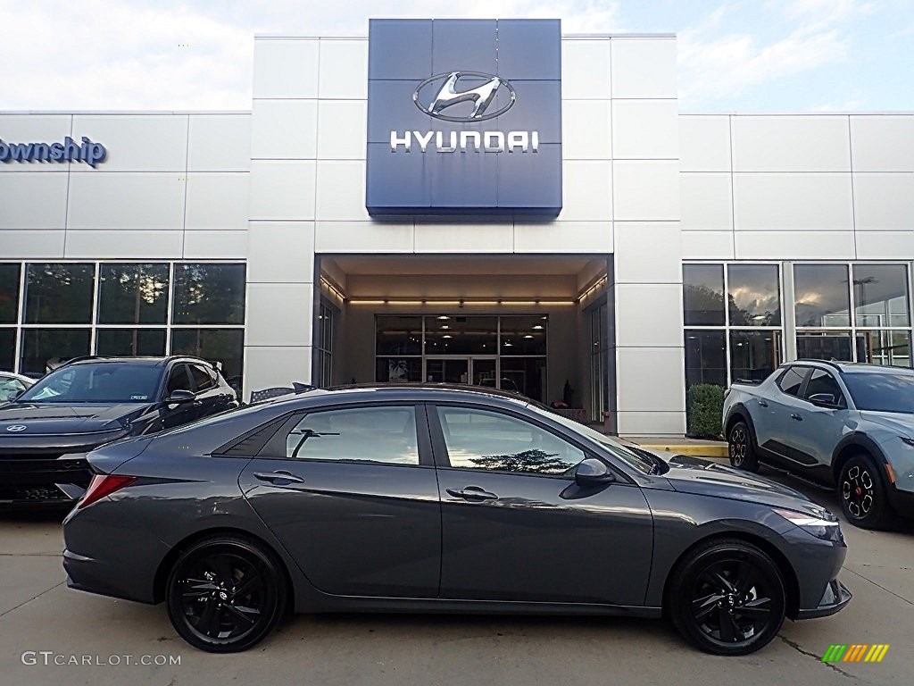 2023 Elantra Blue Hybrid - Ecotronic Gray / Medium Gray photo #1