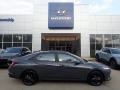 Ecotronic Gray 2023 Hyundai Elantra Blue Hybrid