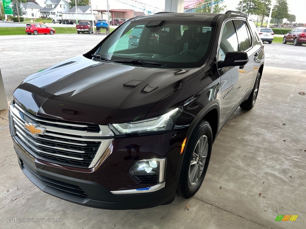 2023 Traverse LT - Black Cherry Metallic / Jet Black photo #2
