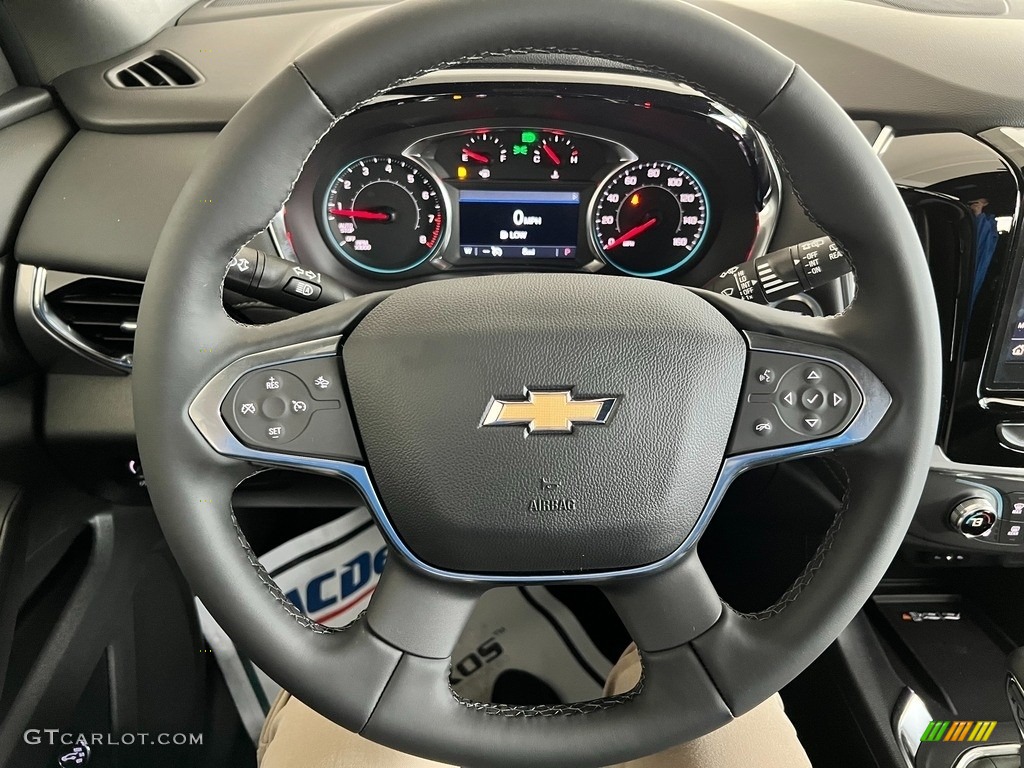 2023 Chevrolet Traverse LT Jet Black Steering Wheel Photo #146609956