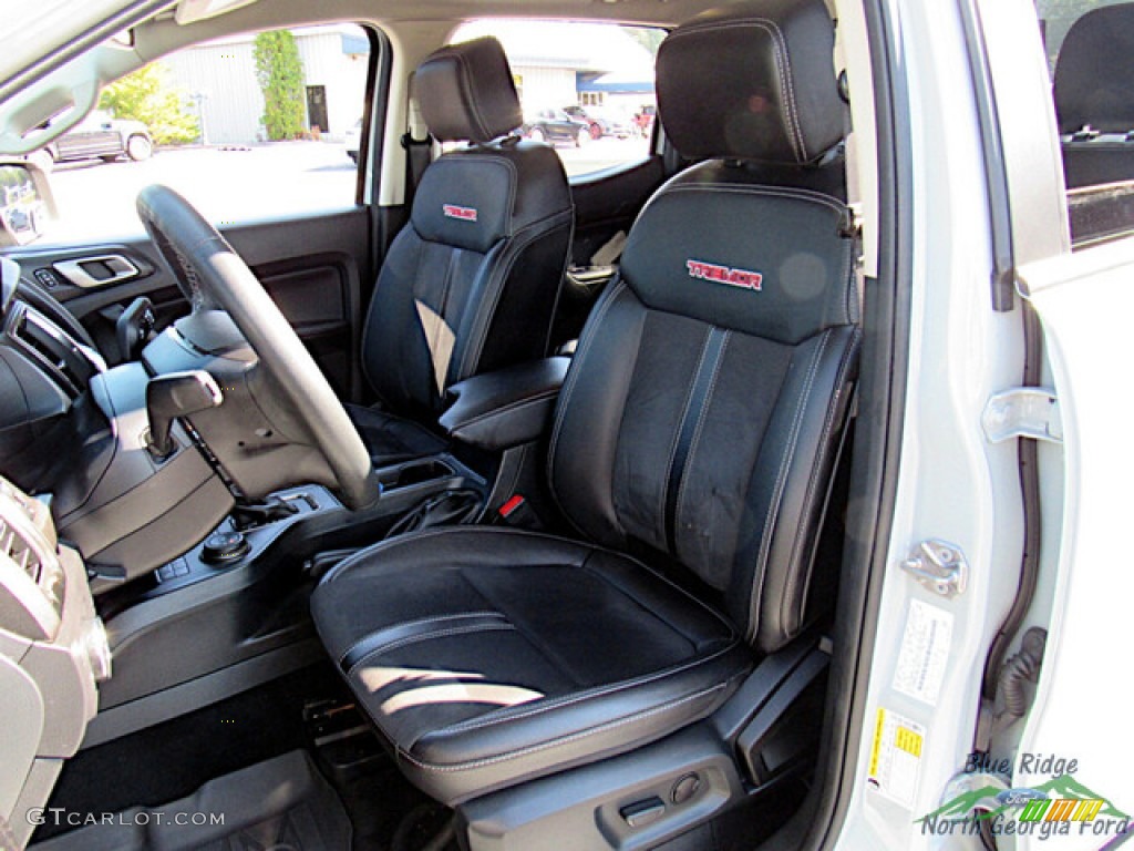 Ebony Interior 2021 Ford Ranger Lariat Tremor SuperCrew 4x4 Photo #146610099