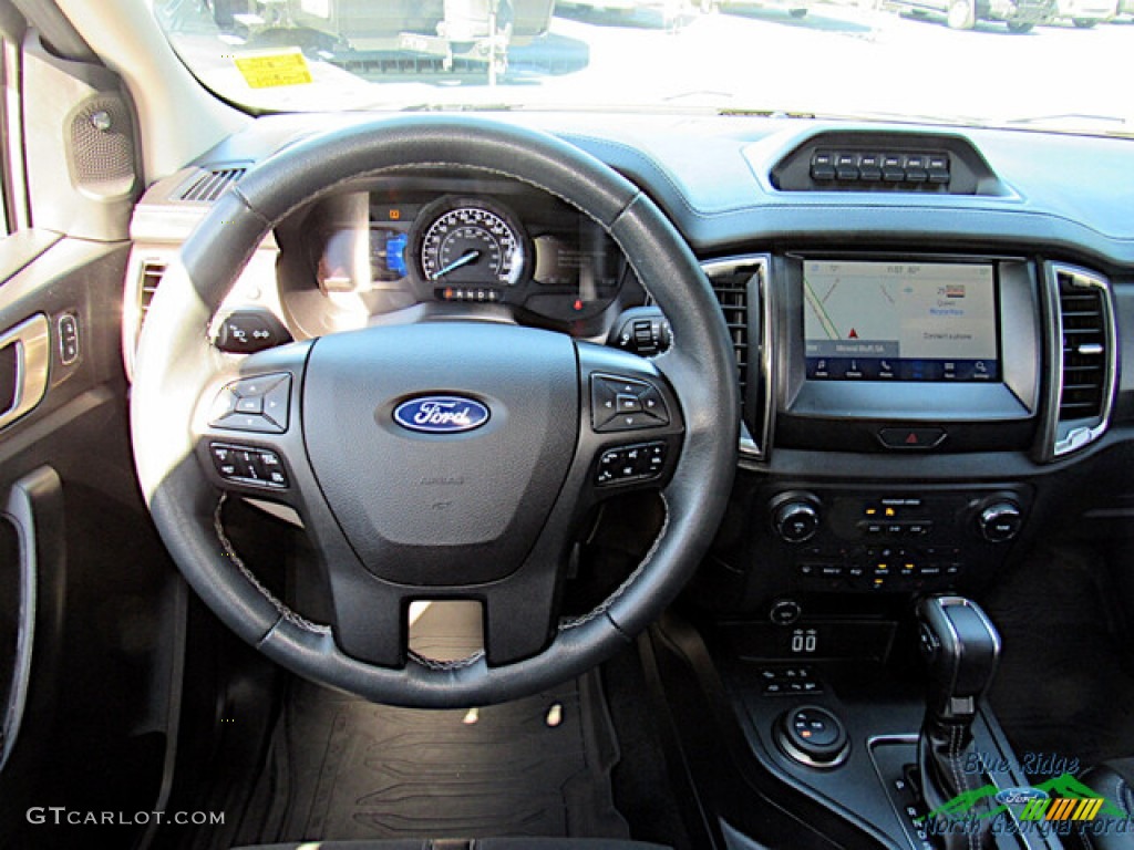 2021 Ford Ranger Lariat Tremor SuperCrew 4x4 Ebony Dashboard Photo #146610193