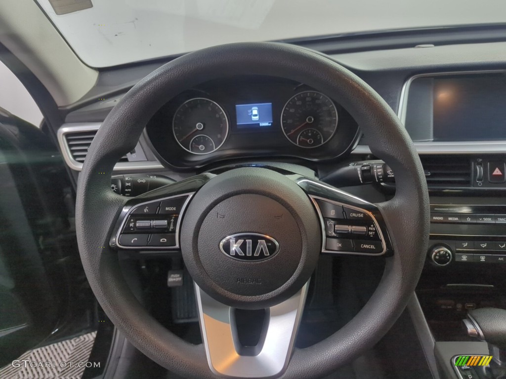 2020 Kia Optima LX Black Steering Wheel Photo #146610335