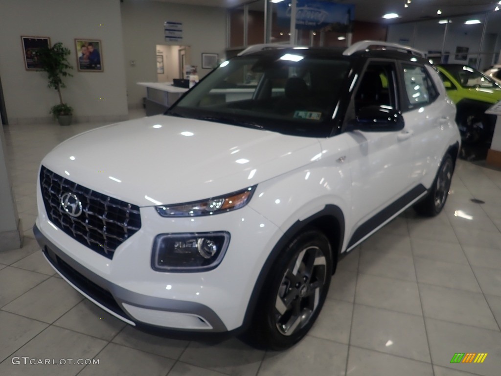 Lunar White 2024 Hyundai Venue Limited Exterior Photo #146610684