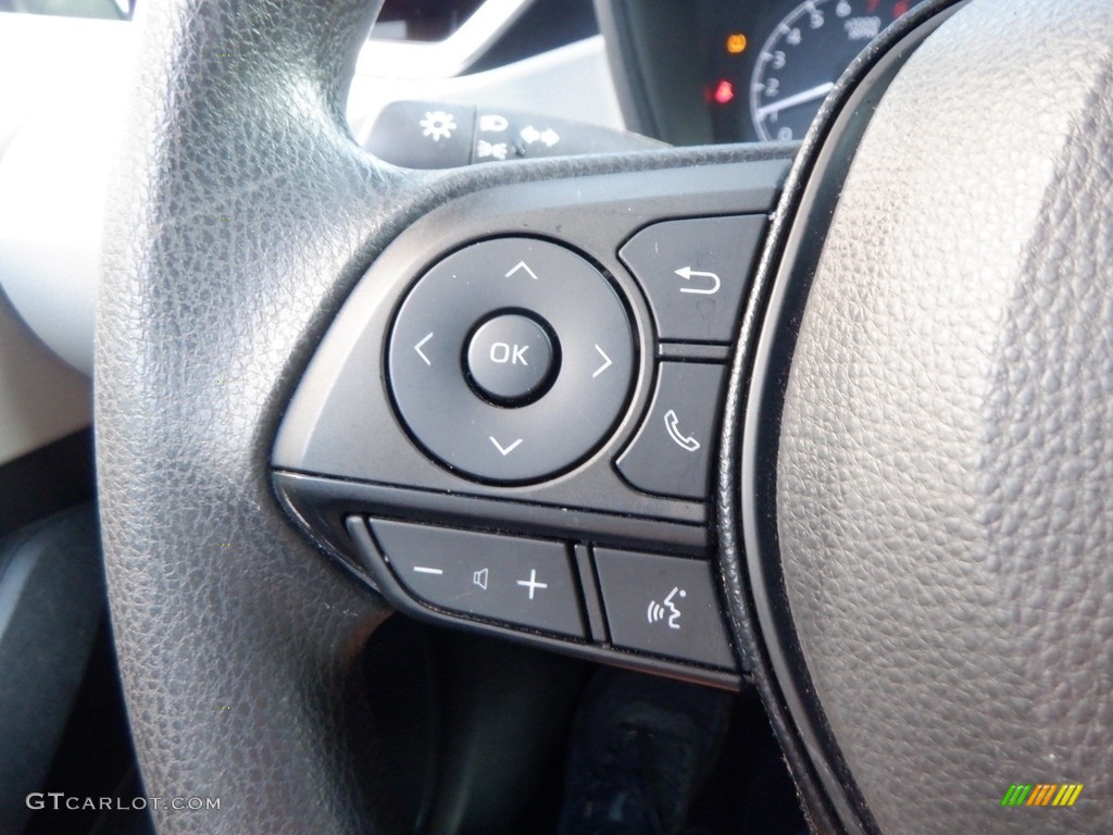 2020 Toyota Corolla LE Light Gray Steering Wheel Photo #146610886