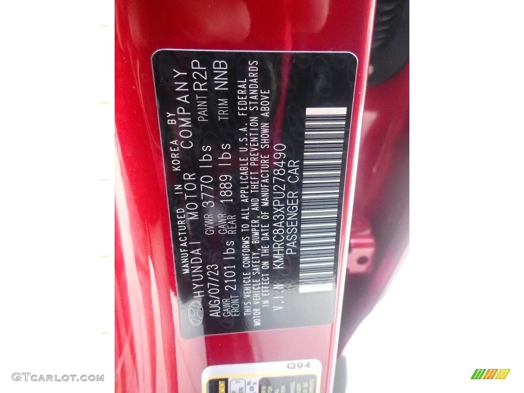 2023 Hyundai Venue Limited Color Code Photos
