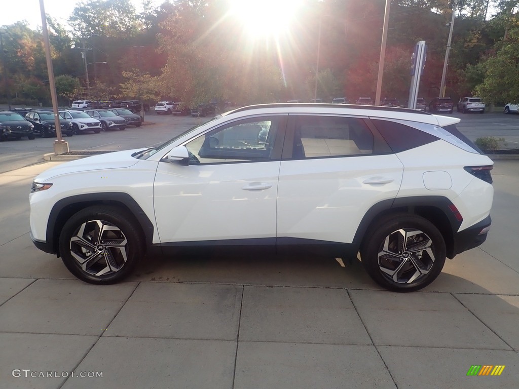 White Pearl 2024 Hyundai Tucson SEL Convenience Hybrid AWD Exterior Photo #146611750