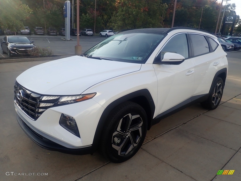 White Pearl 2024 Hyundai Tucson SEL Convenience Hybrid AWD Exterior Photo #146611770