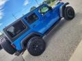 2016 Hydro Blue Pearl Jeep Wrangler Unlimited Sport 4x4  photo #25
