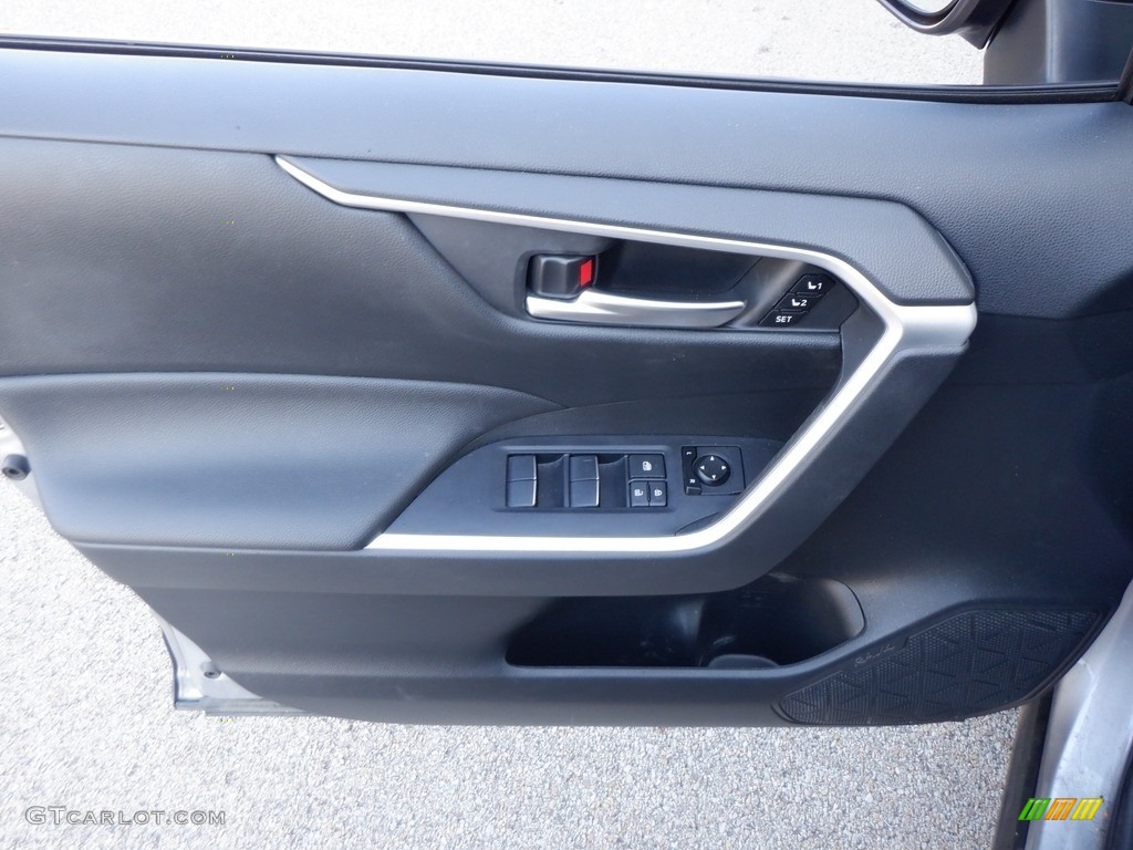 2020 Toyota RAV4 XLE Premium AWD Black Door Panel Photo #146612288
