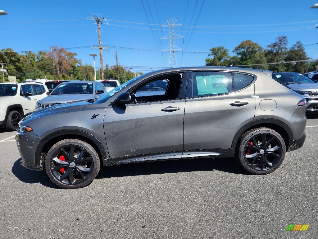 Gray Cray 2024 Dodge Hornet R/T Track Pack/Blacktop AWD Hybrid Exterior Photo #146612312