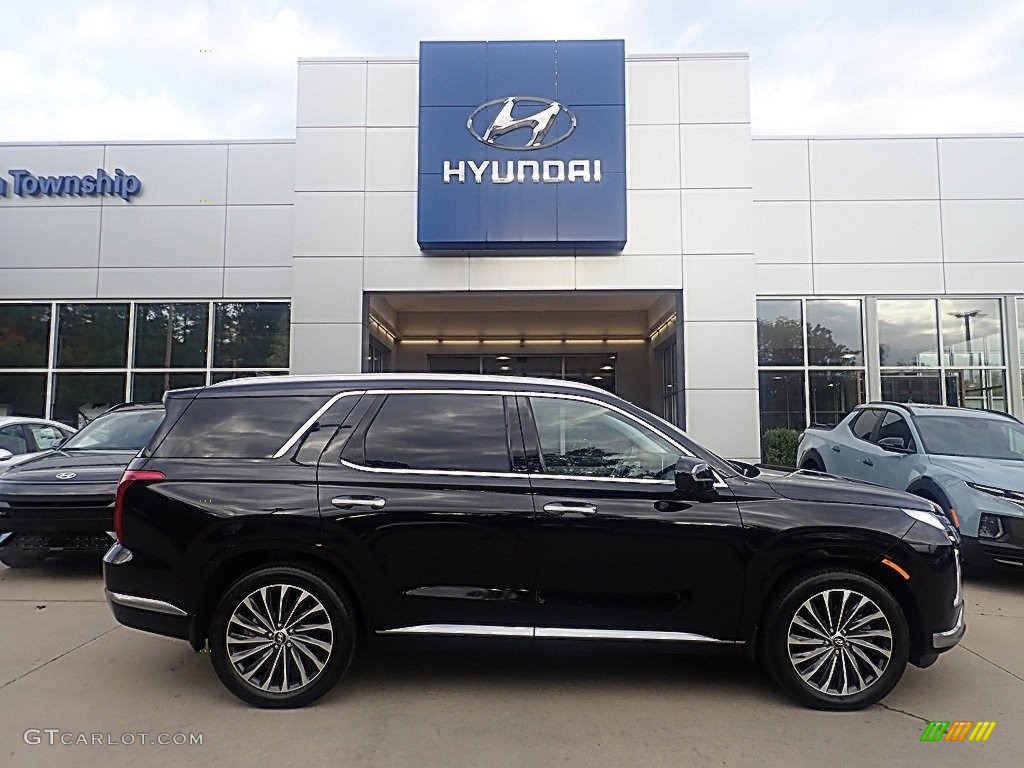 Abyss Black Pearl 2024 Hyundai Palisade Calligraphy AWD Exterior Photo #146612471