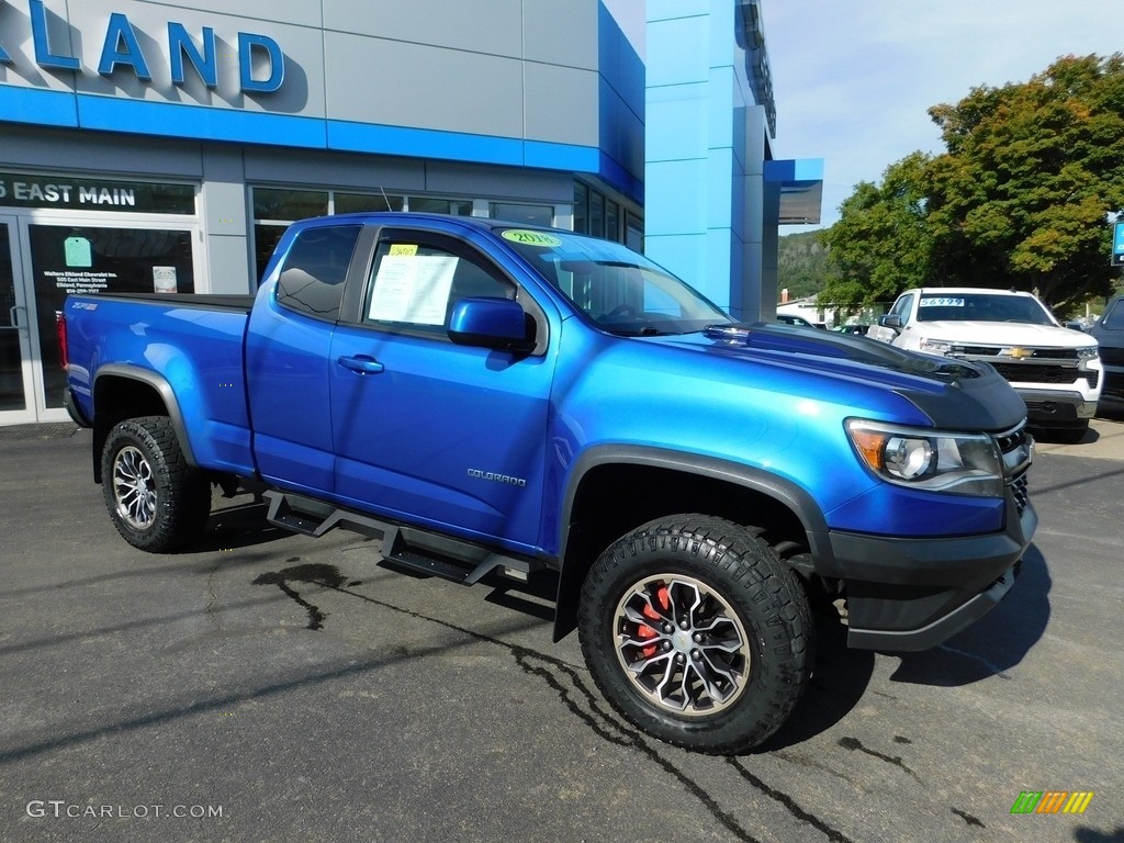 2018 Colorado ZR2 Extended Cab 4x4 - Kinetic Blue Metallic / Jet Black photo #1