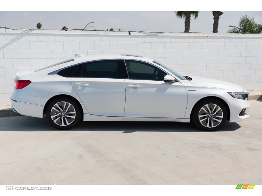 Platinum White Pearl 2021 Honda Accord EX Hybrid Exterior Photo #146612572