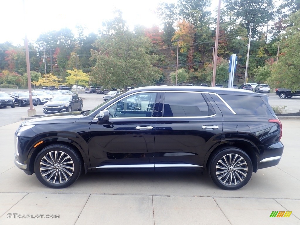 Abyss Black Pearl 2024 Hyundai Palisade Calligraphy AWD Exterior Photo #146612590