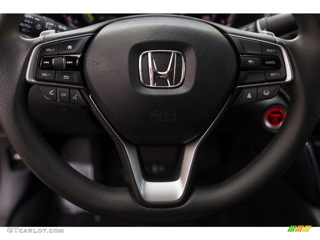 2021 Honda Accord EX Hybrid Black Steering Wheel Photo #146612596
