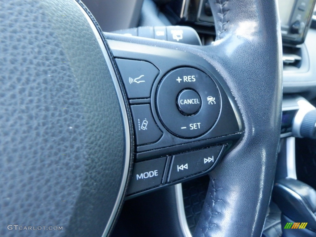 2020 Toyota RAV4 XLE Premium AWD Black Steering Wheel Photo #146612600