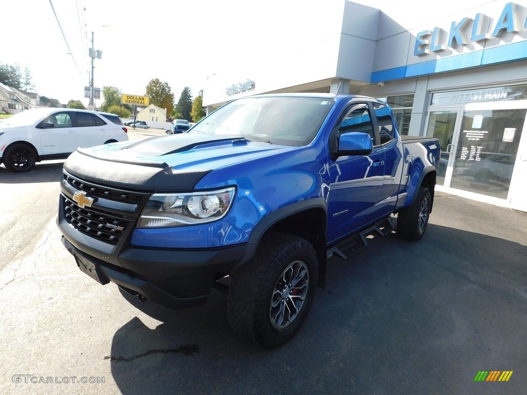 2018 Colorado ZR2 Extended Cab 4x4 - Kinetic Blue Metallic / Jet Black photo #9