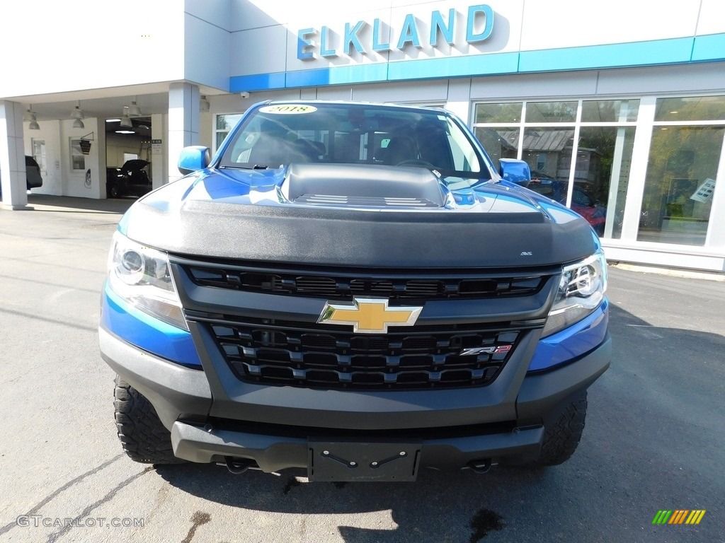 2018 Colorado ZR2 Extended Cab 4x4 - Kinetic Blue Metallic / Jet Black photo #10