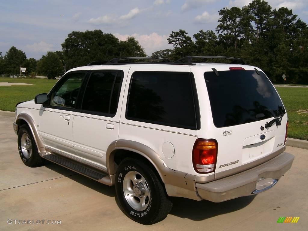 1999 Explorer Eddie Bauer - Oxford White / Medium Prairie Tan photo #5