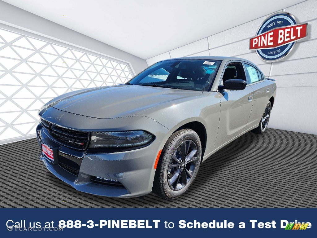 2023 Charger SXT AWD Blacktop - Destroyer Gray / Black photo #1