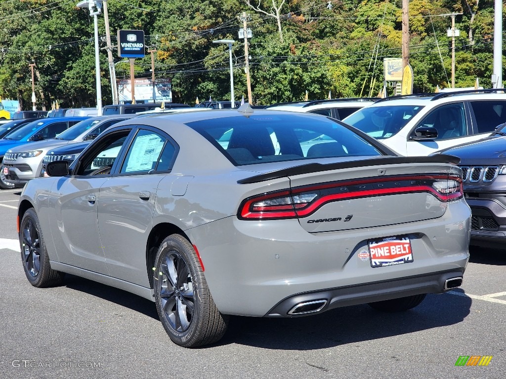 2023 Charger SXT AWD Blacktop - Destroyer Gray / Black photo #3