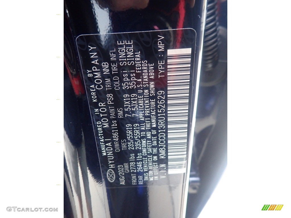 2024 Tucson Color Code PS8 for Deep Sea Photo #146613356