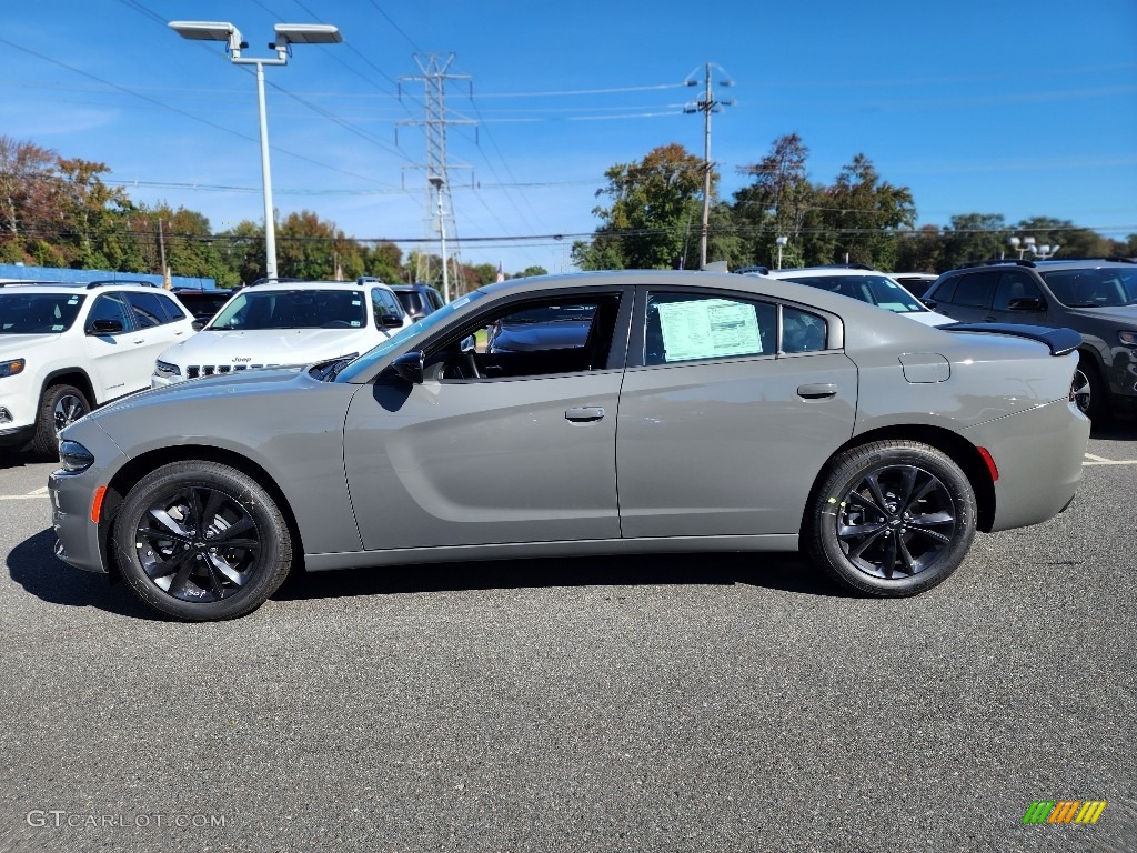 2023 Charger SXT AWD Blacktop - Destroyer Gray / Black photo #5