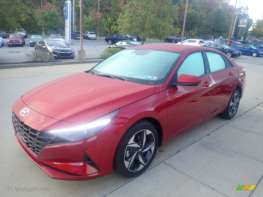 2023 Elantra SEL - Ultimate Red Metallic / Black photo #7