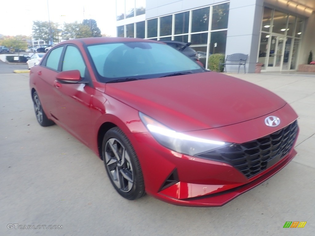 2023 Elantra SEL - Ultimate Red Metallic / Black photo #9