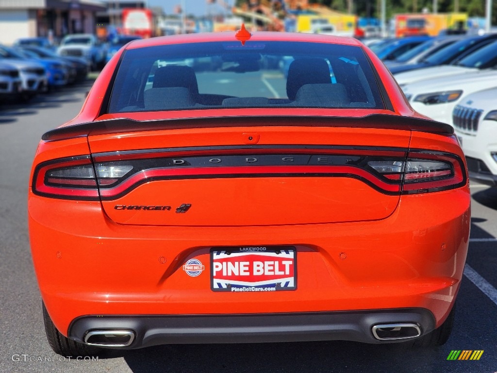 2023 Charger SXT AWD Blacktop - Go Mango / Black photo #5
