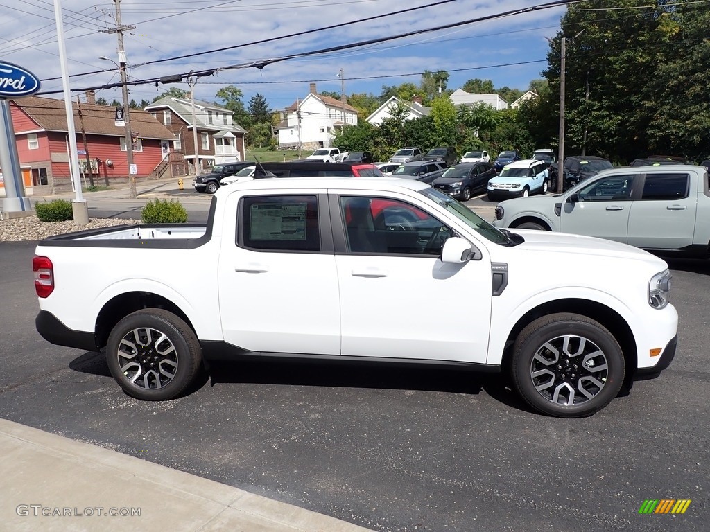 Oxford White 2023 Ford Maverick Lariat Exterior Photo #146614881