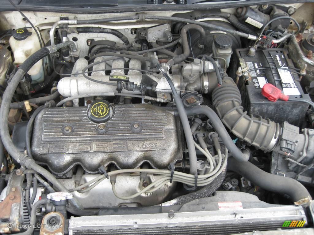 1996 Escort LX Sedan - Oxford White / Gray photo #30