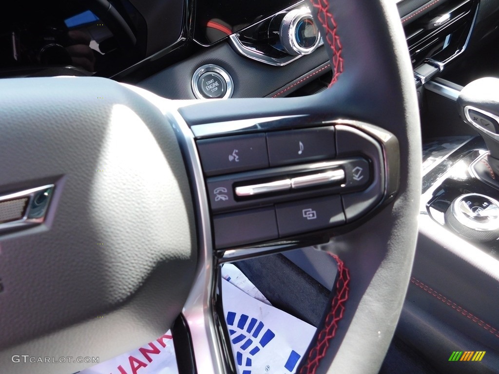 2023 Chevrolet Colorado Z71 Crew Cab 4x4 Jet Black/Adrenaline Red Steering Wheel Photo #146615403