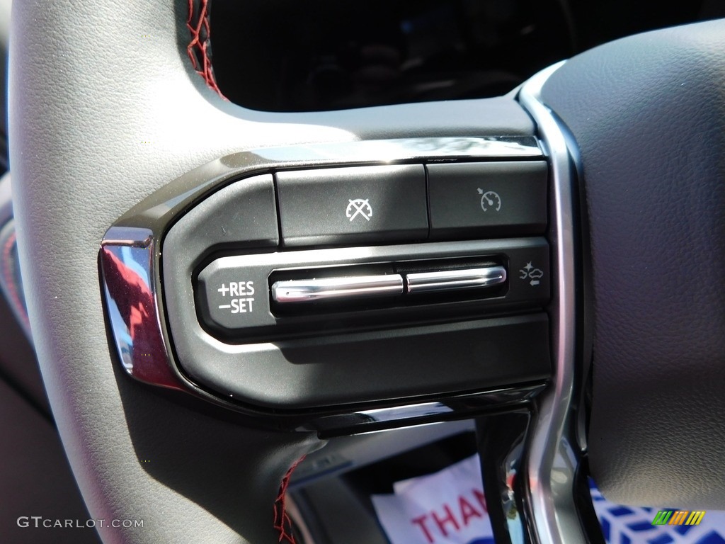 2023 Chevrolet Colorado Z71 Crew Cab 4x4 Jet Black/Adrenaline Red Steering Wheel Photo #146615427