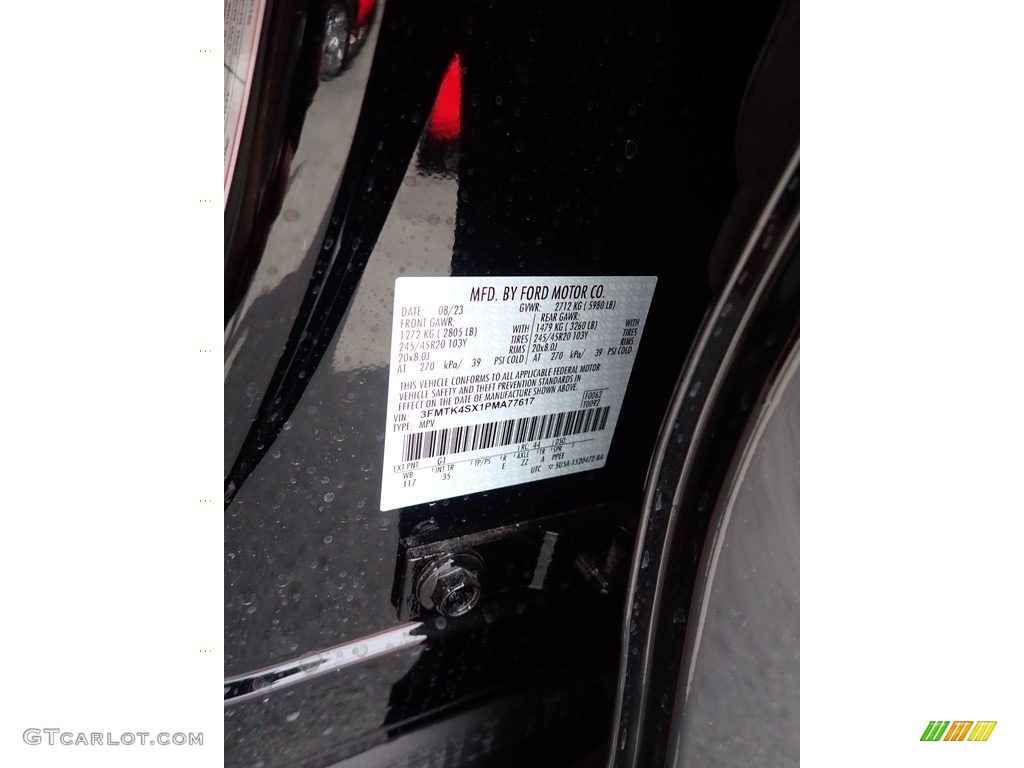 2023 Ford Mustang Mach-E GT eAWD Color Code Photos
