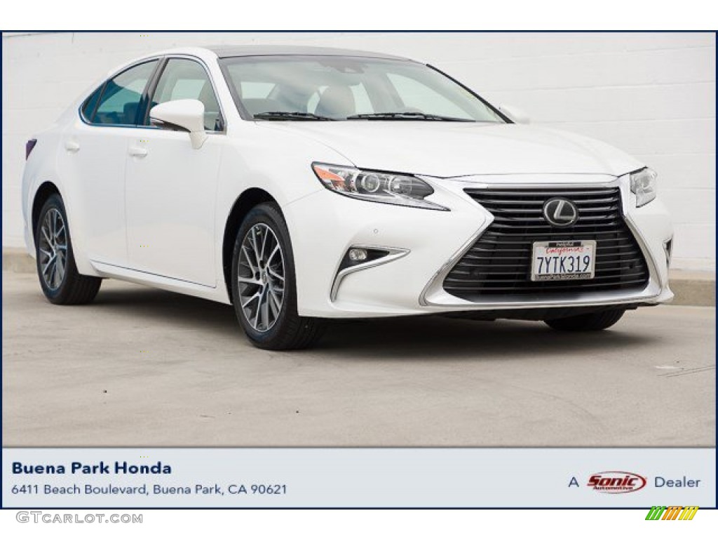 2017 ES 350 - Eminent White Pearl / Flaxen photo #1