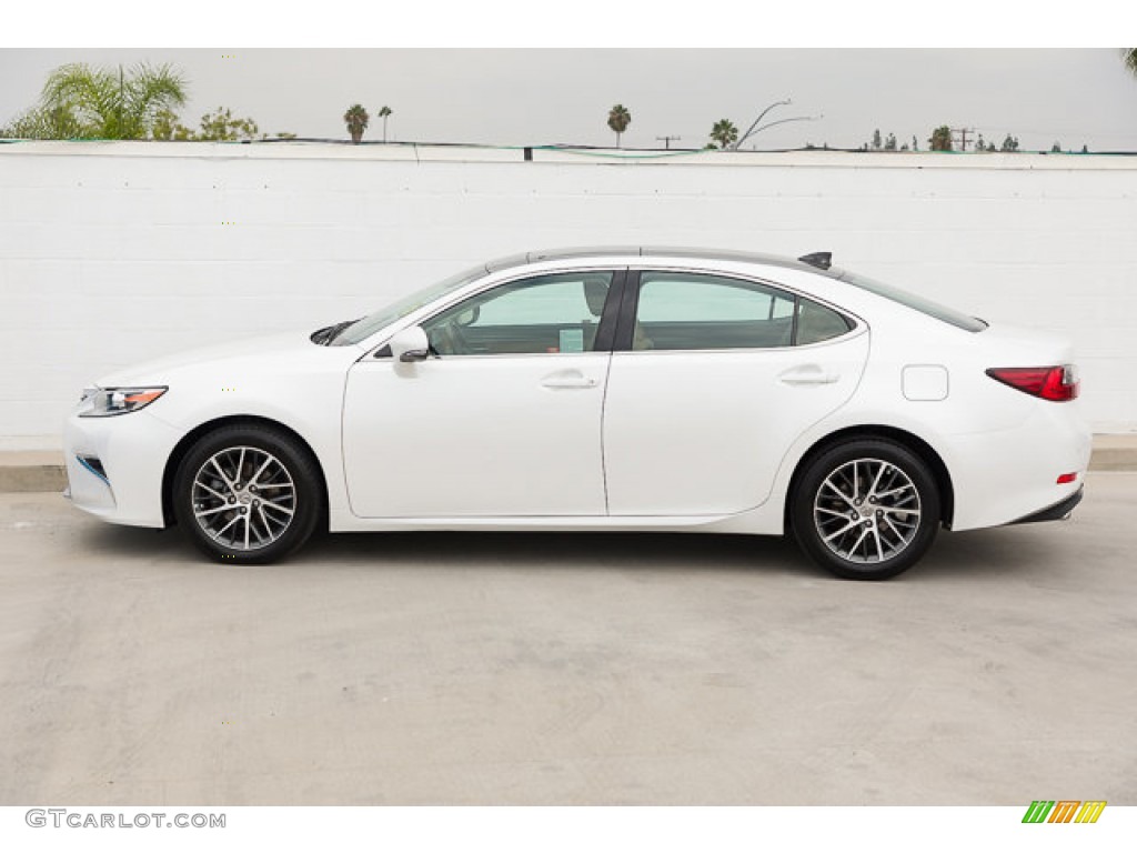2017 ES 350 - Eminent White Pearl / Flaxen photo #8