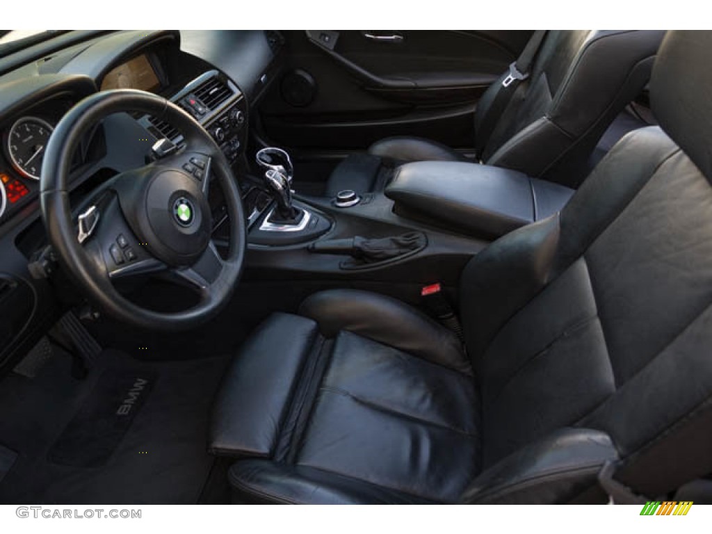Black Interior 2008 BMW 6 Series 650i Convertible Photo #146616540