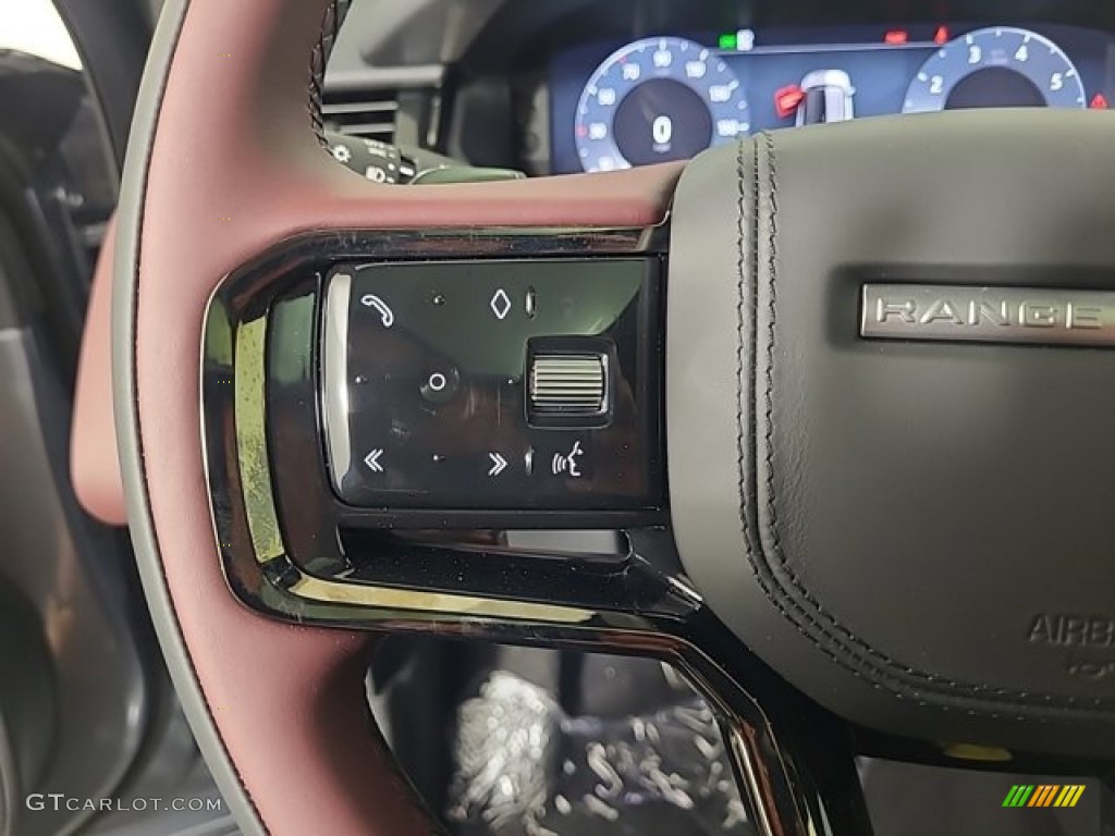 2024 Land Rover Range Rover Velar Dynamic HSE Deep Garnet/Ebony Steering Wheel Photo #146616577