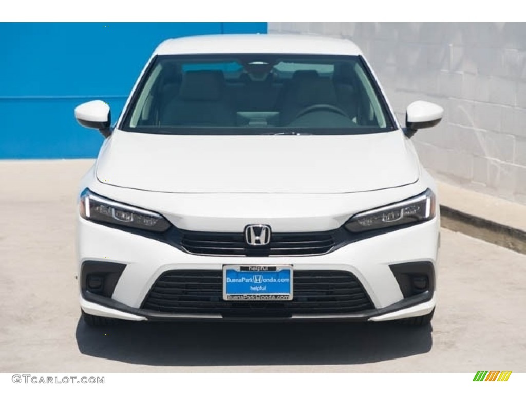 2024 Civic LX Sedan - Platinum White Pearl / Gray photo #3