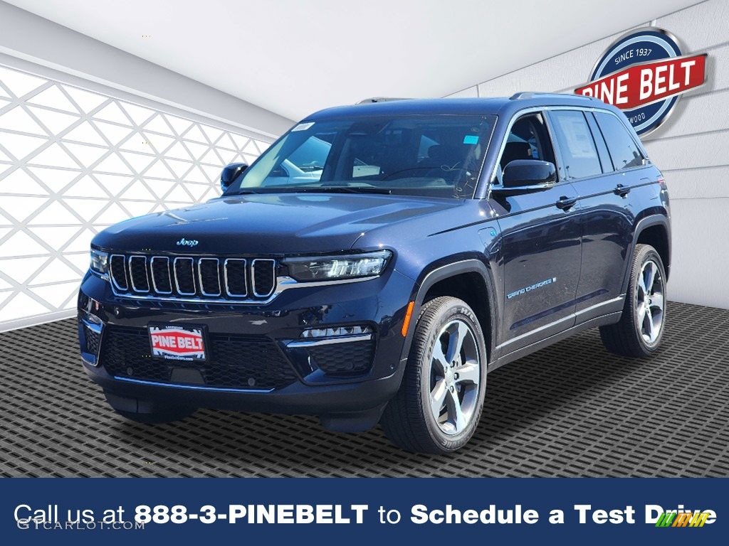 2023 Grand Cherokee 4XE - Midnight Sky / Global Black photo #1